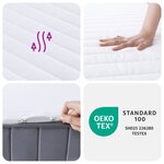 vidaXL Matelas en mousse moyennement doux 140x190 cm