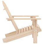 vidaXL Chaise de jardin Adirondack Bois de sapin massif