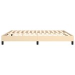 vidaXL Cadre de lit sans matelas crème 160x200 cm tissu