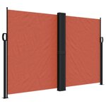 vidaXL Auvent latéral rétractable terre cuite 160x1200 cm