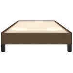 vidaXL Cadre de lit Marron foncé 100x200 cm Tissu