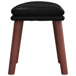 vidaXL Repose-pied Noir 45x29 5x35 cm Similicuir