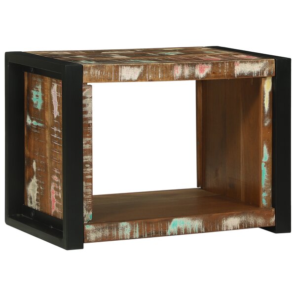 vidaXL Cube mural 55x35x40 cm Bois récup'