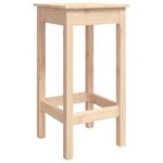 vidaXL Ensemble de bar 3 Pièces Bois de pin massif