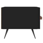 vidaXL Meuble TV noir 150x36x30 cm bois d'ingénierie