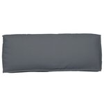 vidaXL Ensemble de coussins sur palette 2 pièces Anthracite en tissu Oxford