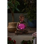 Buddha et Globe - 35 x 26 x 23 cm - 10 LED blanc
