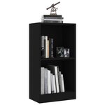 Vidaxl bibliothèque noir 40 x 24 x 75 cm aggloméré