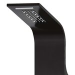vidaXL Panneau de douche aluminium 20x44x130 cm noir