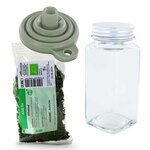 Flacon à épices poudreur + entonnoir + aneth bio 15 g