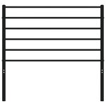 vidaXL Tête de lit métal noir 80 cm