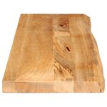 vidaXL Dessus de table à bord vivant 100x20x2 5cm bois massif manguier