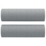 vidaXL Ensemble de canapés 4 Pièces coussins gris clair tissu