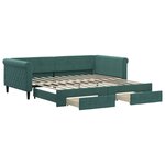 vidaXL Lit de jour avec gigogne et tiroirs sans matelas 100x200 cm