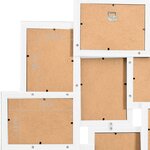 vidaXL Collage de cadres photo pour photo de 10x(13x18 cm) Blanc MDF
