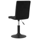 vidaXL Chaises pivotantes à manger lot de 6 noir velours