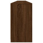 vidaXL Buffet avec lumières LED chêne marron 283x37x67 cm