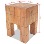 vidaXL Tabouret Bois de récupération massif