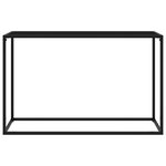 vidaXL Table console Noir 120x35x75 cm Verre trempé