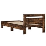 vidaXL Cadre de lit sans matelas avec lumières LED 100x200 cm