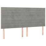 vidaXL Cadre de lit sans matelas gris clair 160x200 cm velours