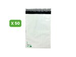 50 Enveloppes plastique opaques 80 microns N°2 - 245x325mm