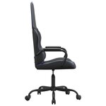 vidaXL Chaise de jeu de massage bleu et noir similicuir