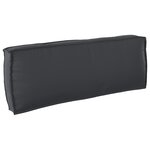 vidaXL Ensemble de coussins de palette 3 pièces en tissu Oxford noir