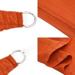 vidaXL Voile d'ombrage 160 g/m² Orange 2 5x5 m PEHD