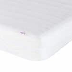 vidaXL Lit avec matelas gris clair 90x190 cm velours
