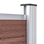 vidaXL Panneau de clôture WPC 175x146 cm Marron