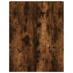 vidaXL Armoire murale chêne fumé 69 5x34x90 cm