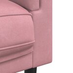 vidaXL Ensemble de canapés 2 Pièces avec coussins rose velours