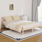 vidaXL Cadre de lit Bois de pin massif 140x200 cm