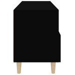 vidaXL Meuble TV Noir 80x36x50 cm Bois d'ingénierie