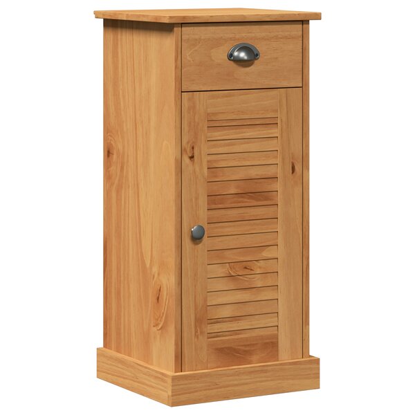 vidaXL Meuble de Salle de Bain "VIGO" avec Tiroir 37x34x80 cm Bois Massif Pin