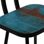 vidaXL Tabourets de bar lot de 4 bois massif de récupération