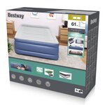 Bestway Matelas pneumatique Tritech 2 places 203x152x61cm bleu et gris