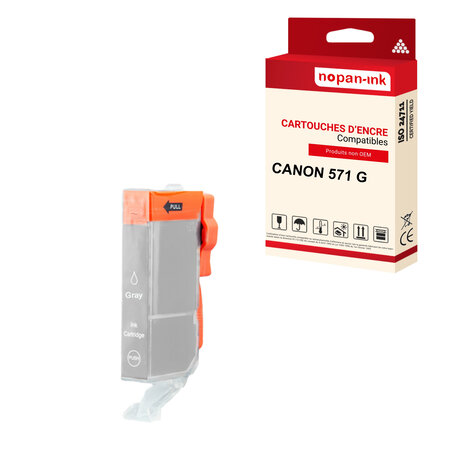 Nopan-ink - x1 cartouche canon 571 xl 571xl compatible