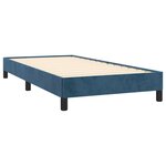 vidaXL Cadre de lit Bleu foncé 90x200 cm Velours