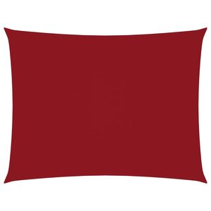 vidaXL Voile de parasol Tissu Oxford rectangulaire 3x4 m Rouge