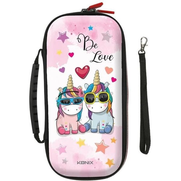 Housse de Transport Licorne Unik Be Love - KONIX - Switch - Rose