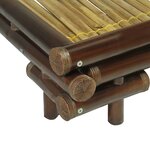 vidaXL Cadre de lit sans matelas marron foncé bambou 140x200 cm