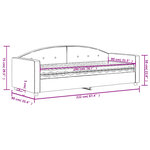 vidaXL Lit de jour avec matelas vert foncé 80x200 cm velours