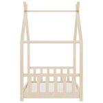 vidaXL Cadre de lit d'enfant Bois de pin massif 90 x 200 cm