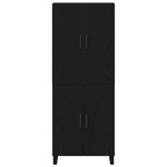 Armoires vidaXL 2 Pièces Chêne noir 69 5x34x180 cm Bois d'ingénierie