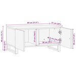 vidaXL Table basse 80x51x40 cm bois massif d'acacia