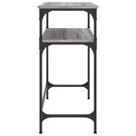 vidaXL Table console sonoma gris 75x35 5x75 cm bois d'ingénierie