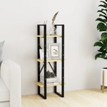 vidaXL Bibliothèque à 3 niveaux 40x30x105 cm Bois de pin massif