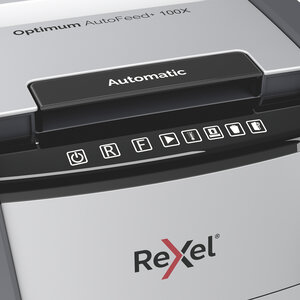 Destructeur rexel optimum auto+ 100x - coupe croisée